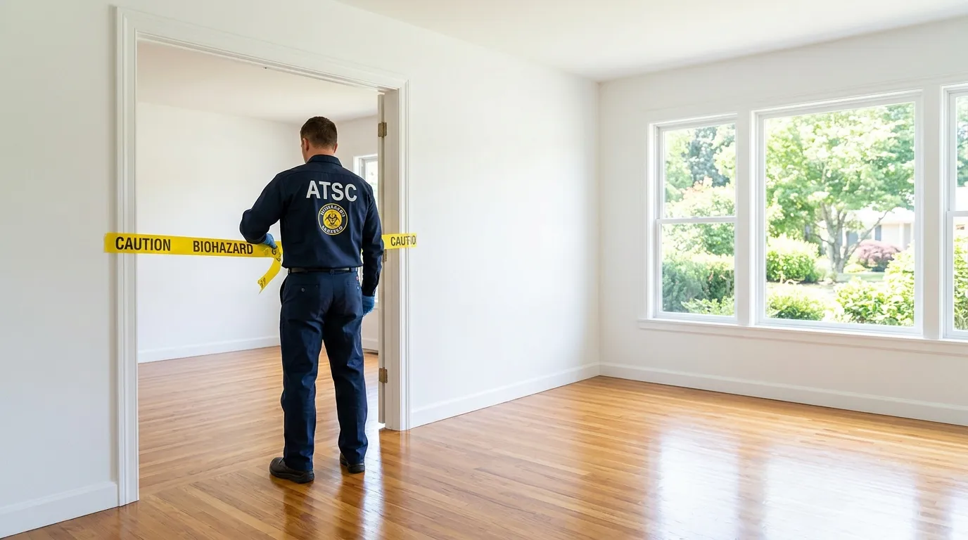 Certified biohazard cleanup crew performing Trauma Scene Cleanup in Yonkers
